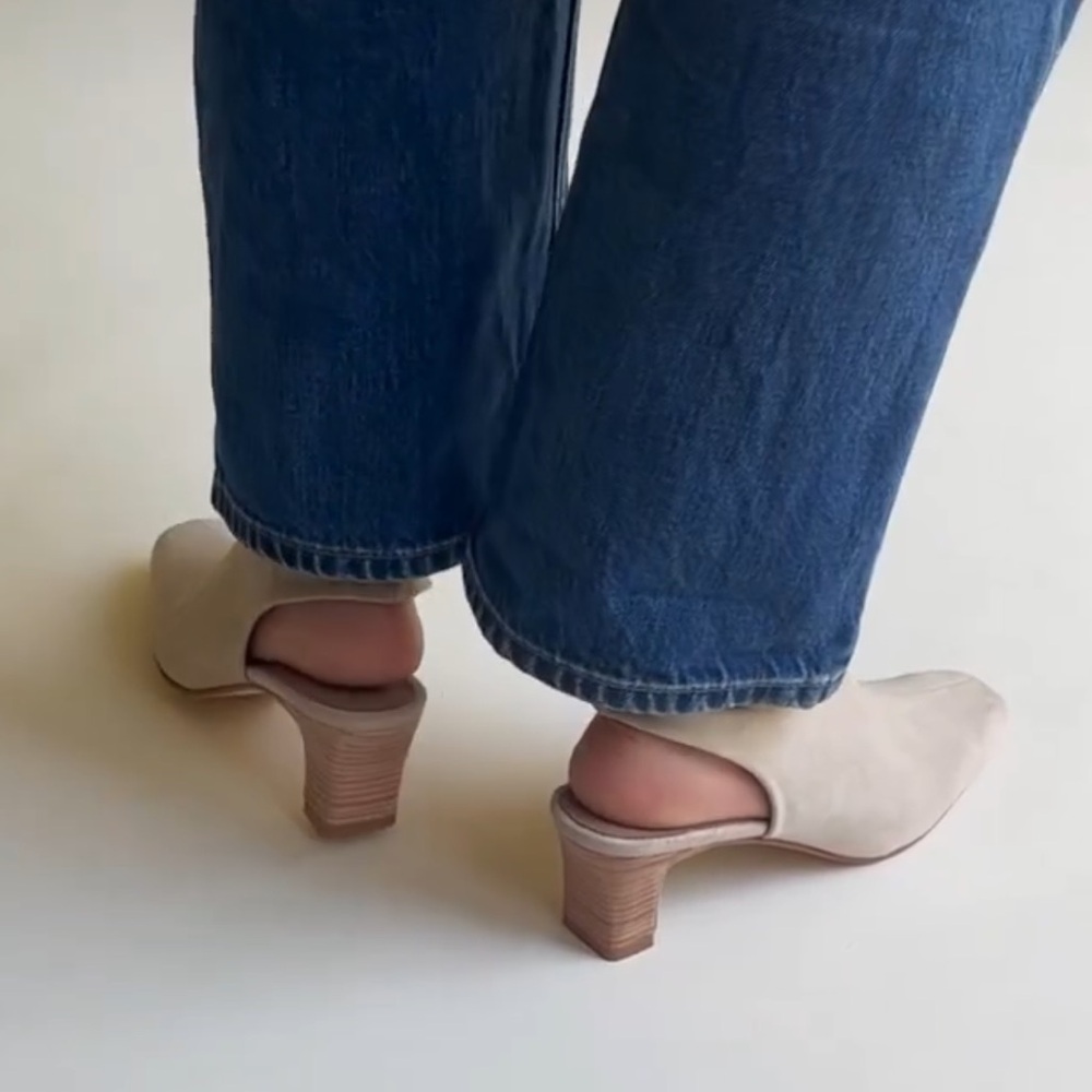 Huma Blanco Rita Split-Tone Slingback Kitten Heel… - image 4